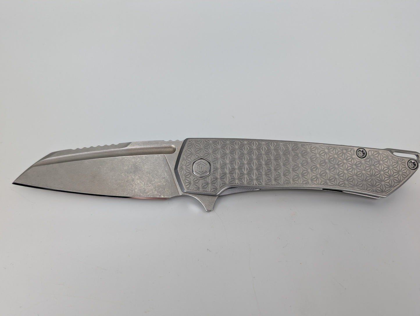 MachineWise Mojave Raw (CPM 20CV | Lightwash | Stars Handle) Framelock Folding Knife 70 *BLEM*