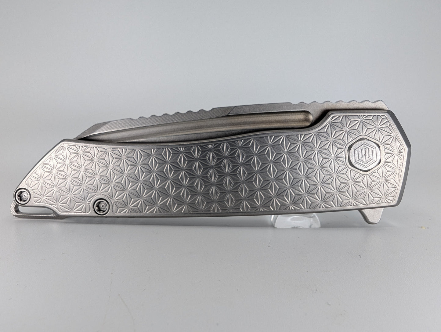 MachineWise Mojave Raw (CPM 20CV | Lightwash | Stars Handle) Framelock Folding Knife 70 *BLEM*