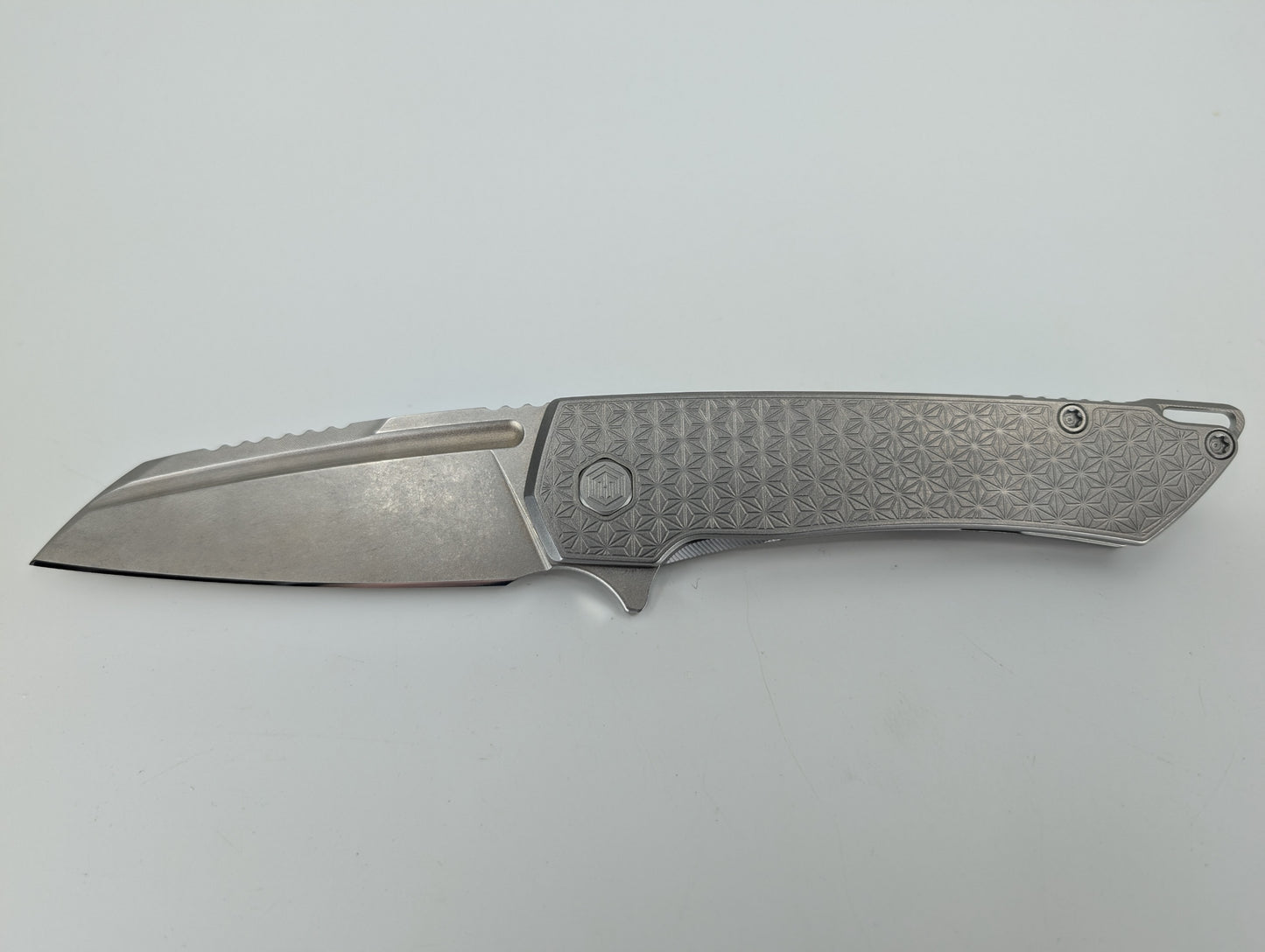 MachineWise Mojave Raw (CPM 20CV | Lightwash | Stars Handle) Framelock Folding Knife 61 *BLEM*