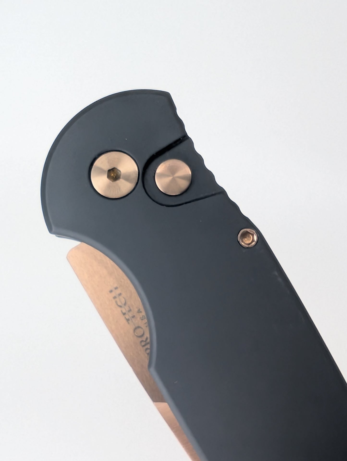 Protech Tactical Response 3 Blade Show Texas 2025 Rose Gold Blade Auto Folding Knife