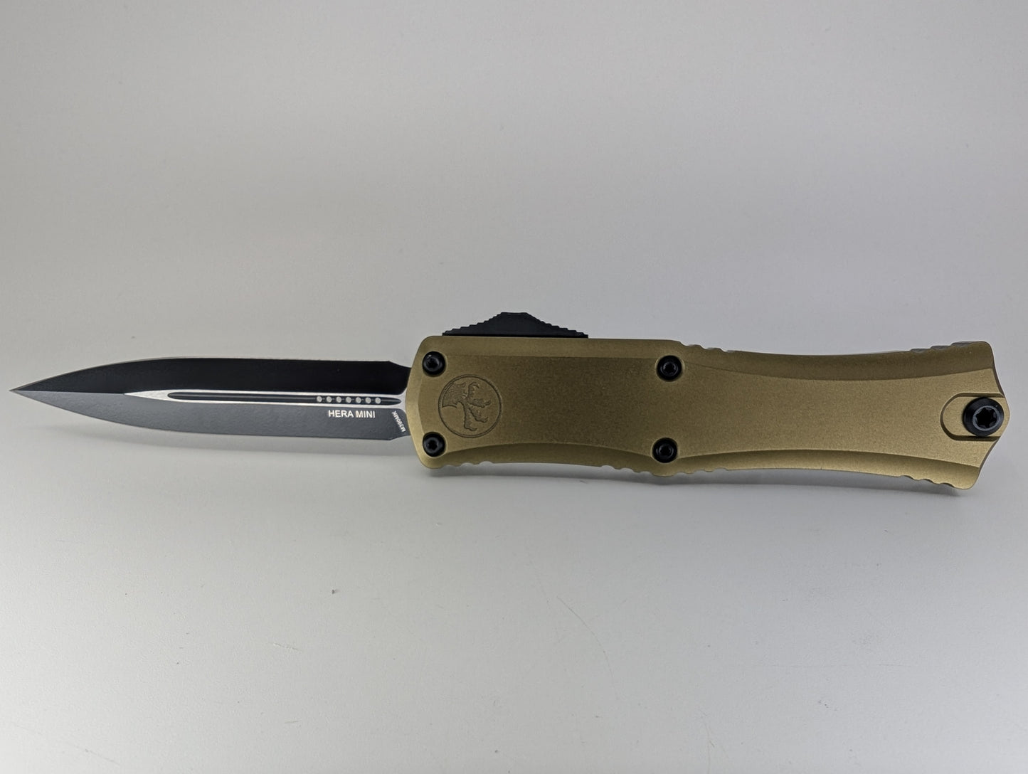 Microtech Hera II Mini Double Edge OD Green Tactical Out the Front Knife