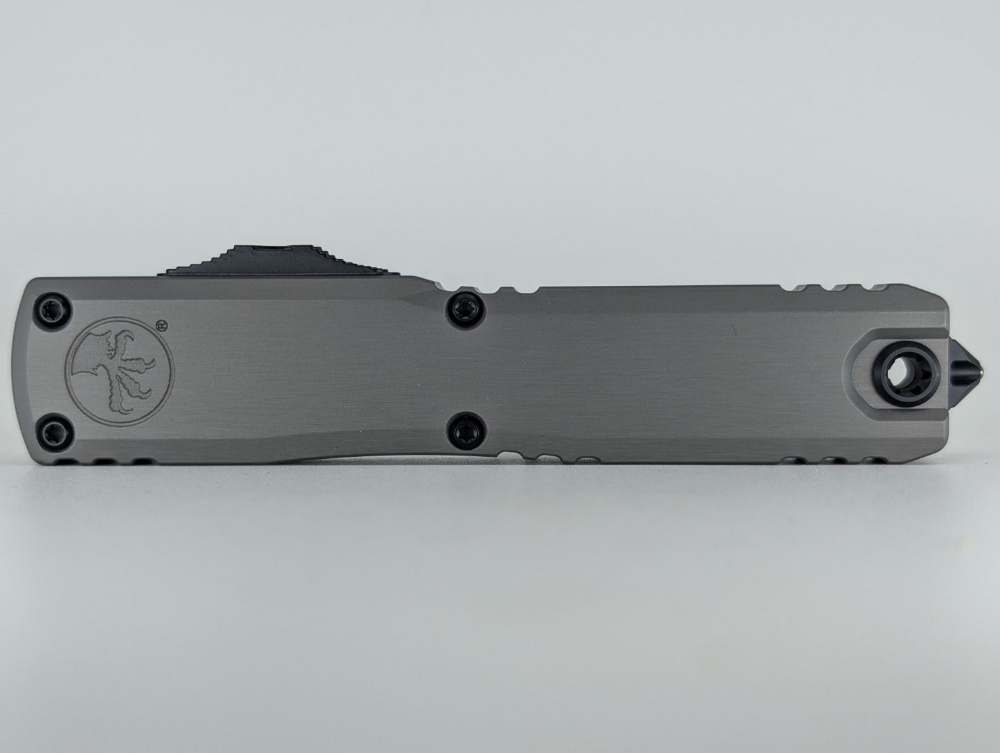 Microtech Ultratech ZBP S/E Natural Clear Black Blade Out the Front Knife