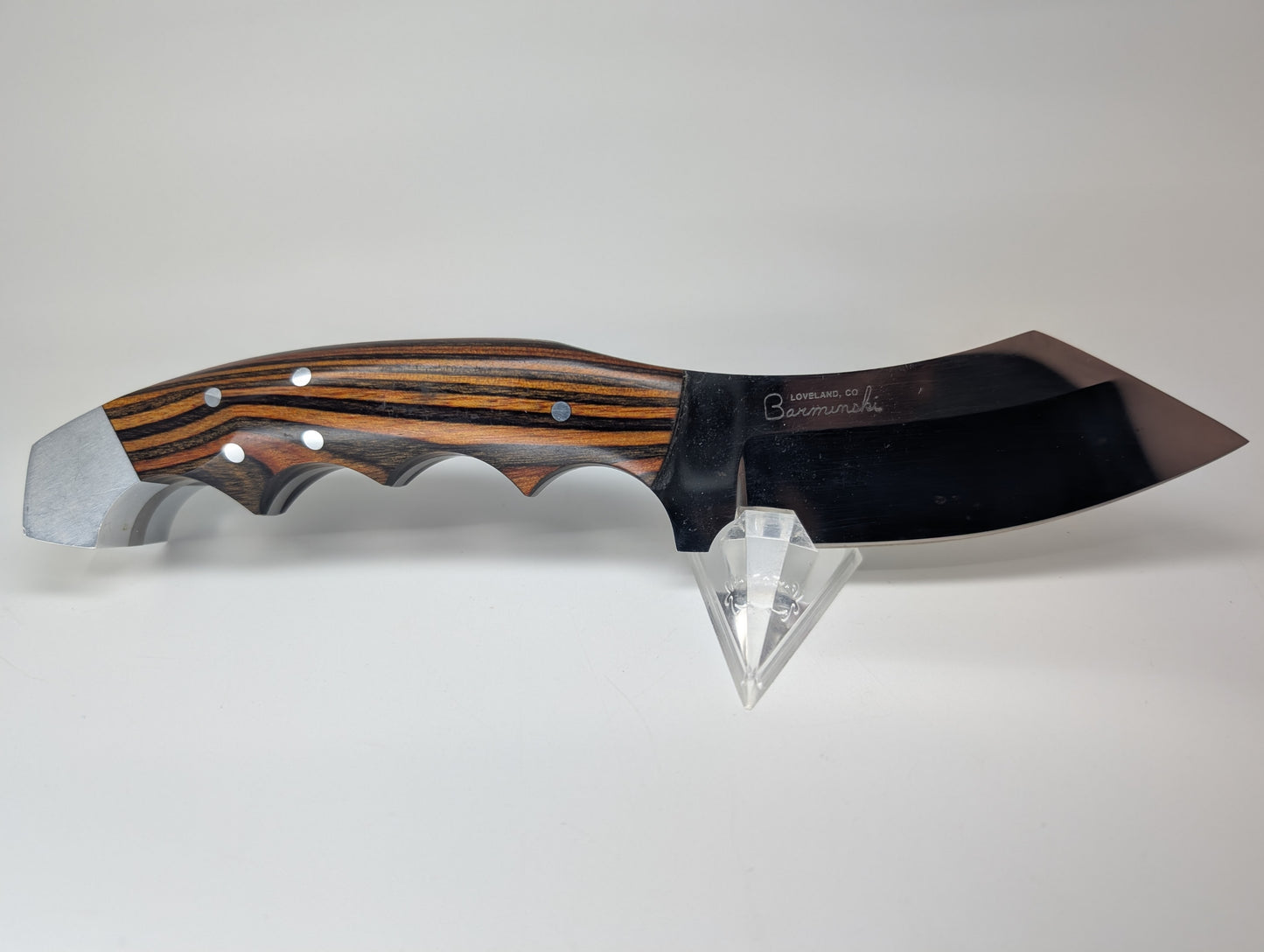 *Consignment* Tom Barminski 6" Fixed Blade Knife w/ Sheath