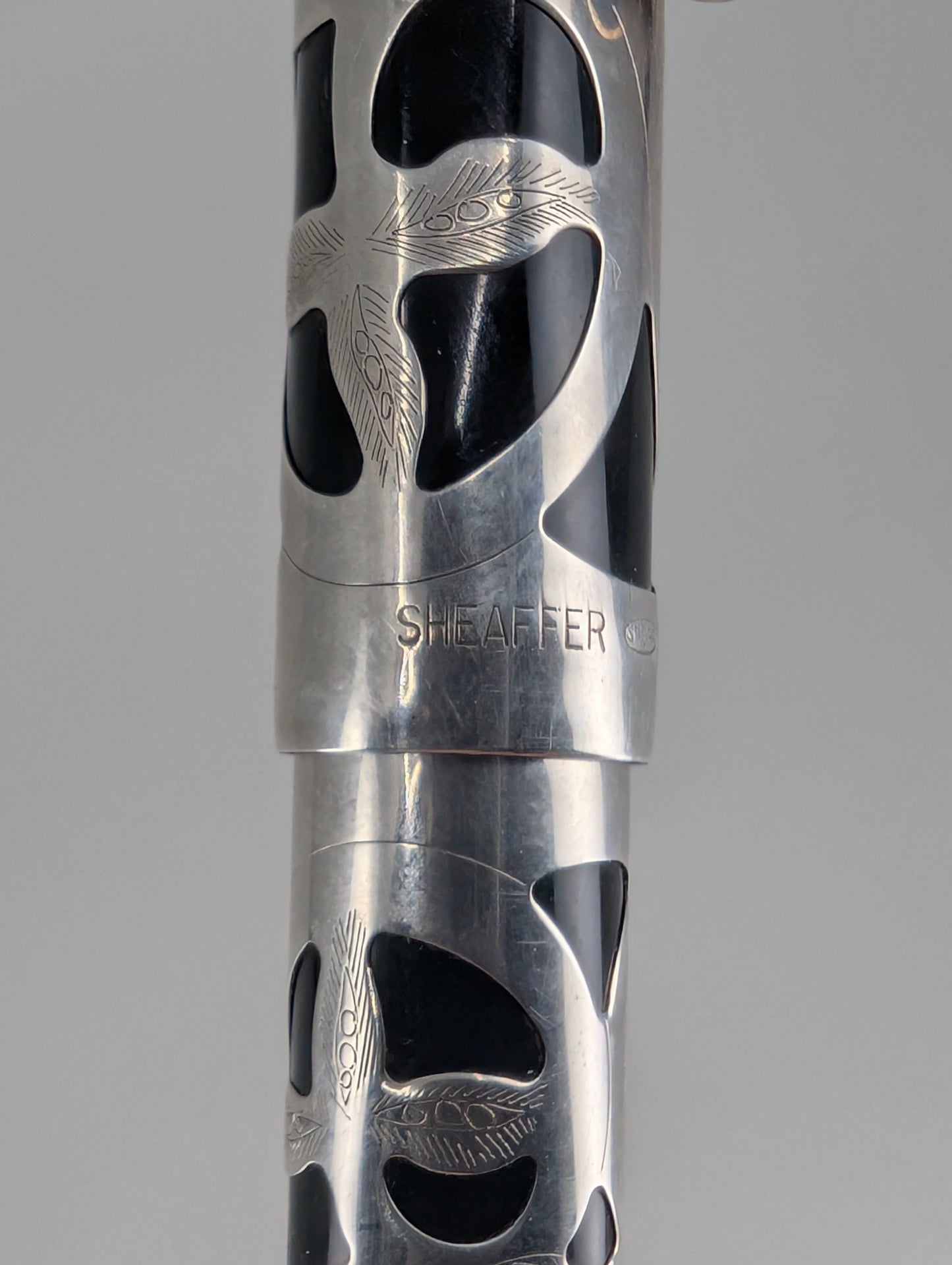 *Consignment* Sheaffer Nostalgia Sterling Silver Fountain Pen 18k Gold Fine Nib