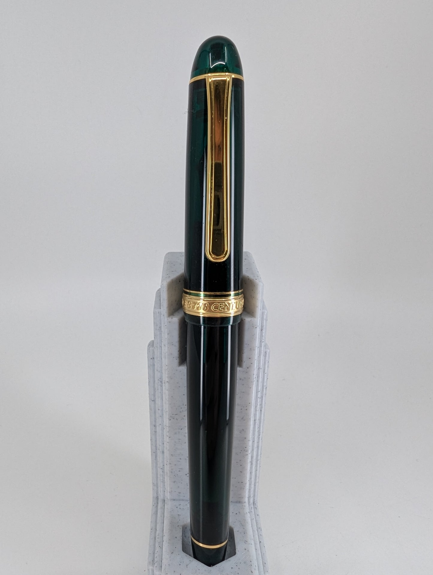 *Consignment* Platinum Century Green Fountain Pen 14k Gold Medium Nib