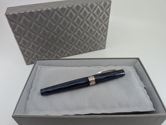 *Consignment* Visconti Mirage Blue Fountain Pen Extra Fine Nib