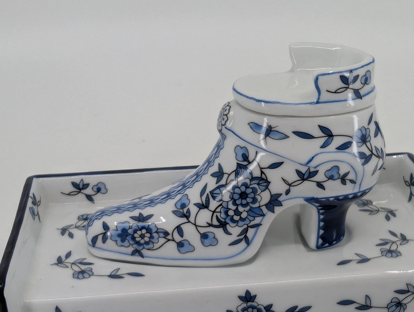 *Consignment* Charles II Delft Inkwell Vintage Calligraphy Set