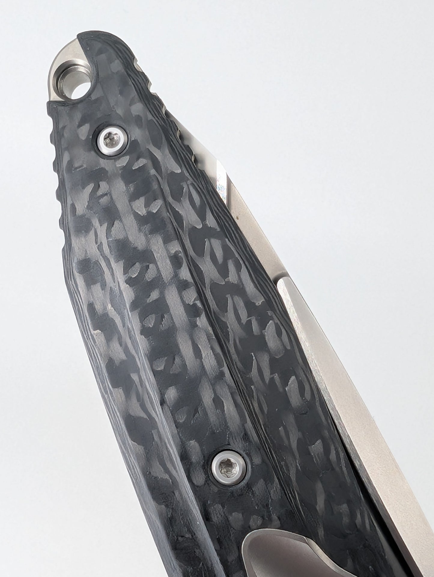 *Consignment* Microtech Socom Bravo T/E Ti Handle Carbon Fiber Scale Framelock Folding Knife