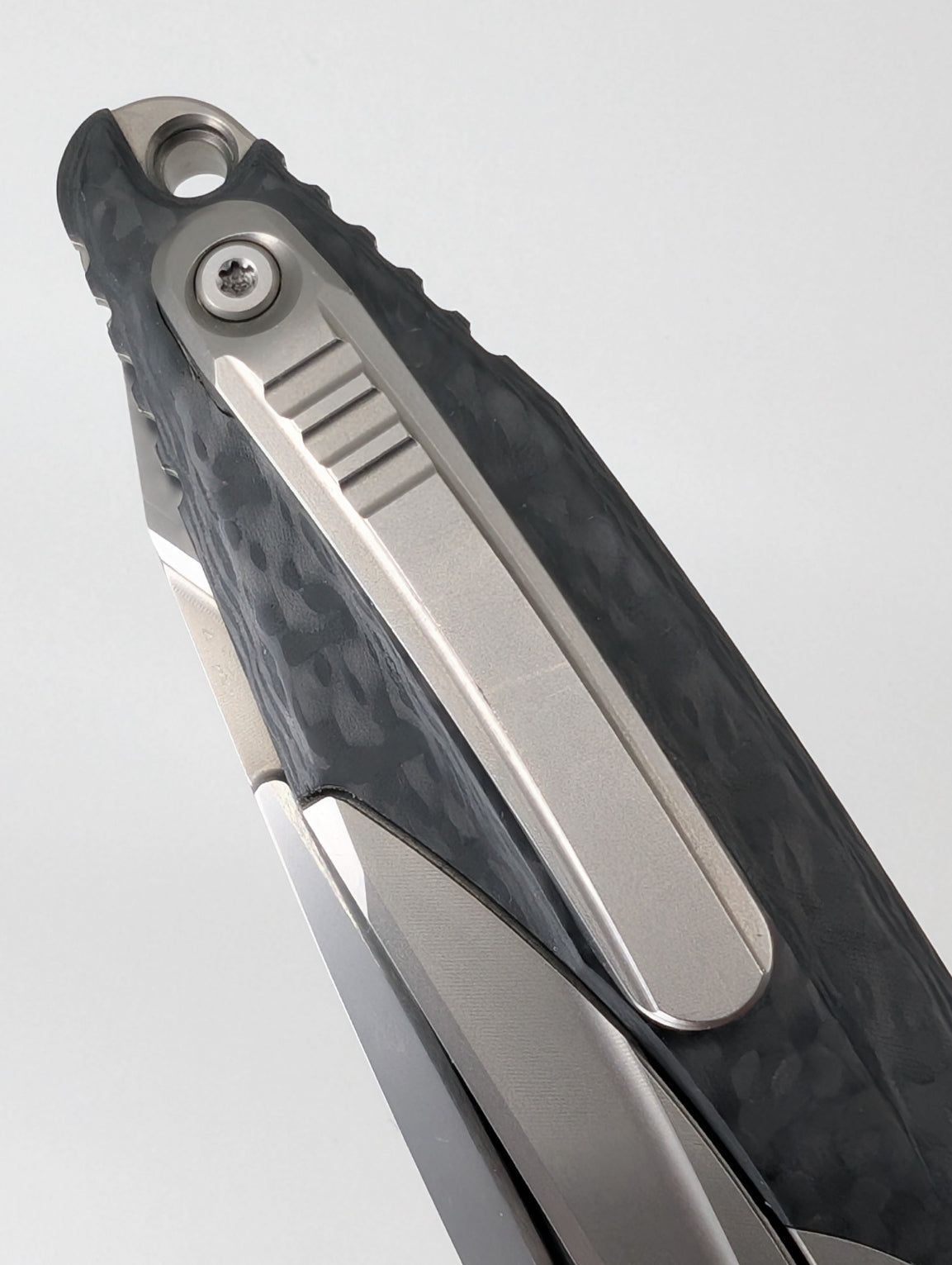 *Consignment* Microtech Socom Bravo T/E Ti Handle Carbon Fiber Scale Framelock Folding Knife