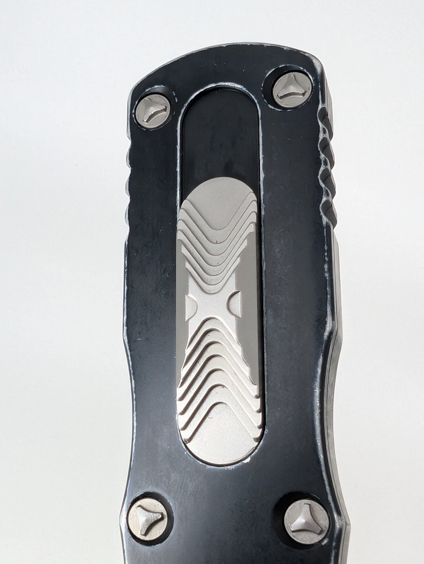 *Consignment* Microtech Dirac Delta Double Edge Full Serrated Out the Front Knife