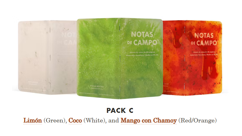 Field Notes Paletas (popsicles): Notas de Campo