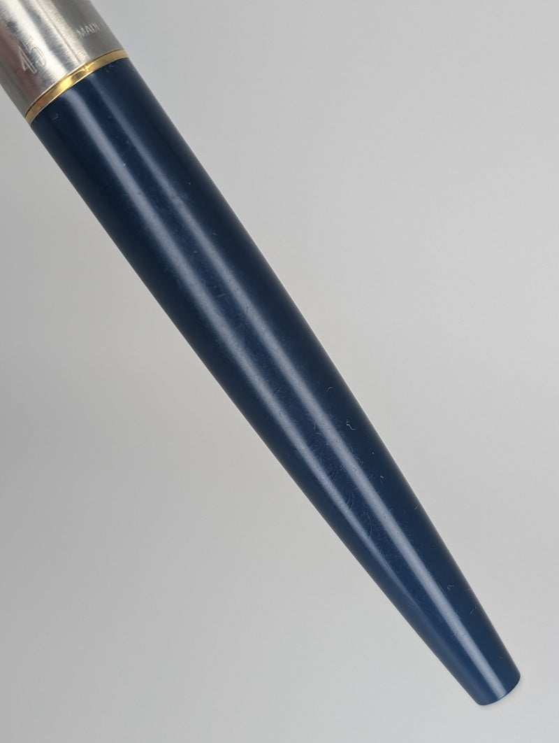 *Consignment* Parker 45 Blue Fountain Pen / Pencil Set
