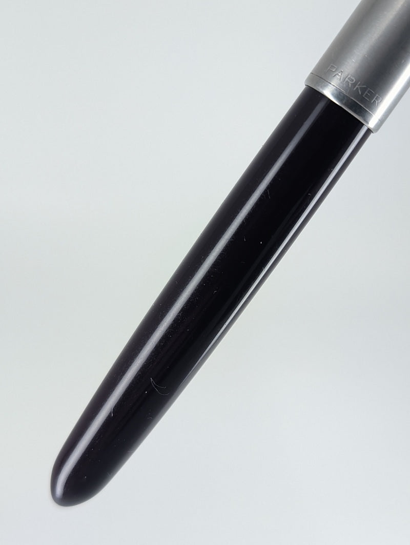 *Consignment* Parker 51 Plum w/ Silver Fountain Pen