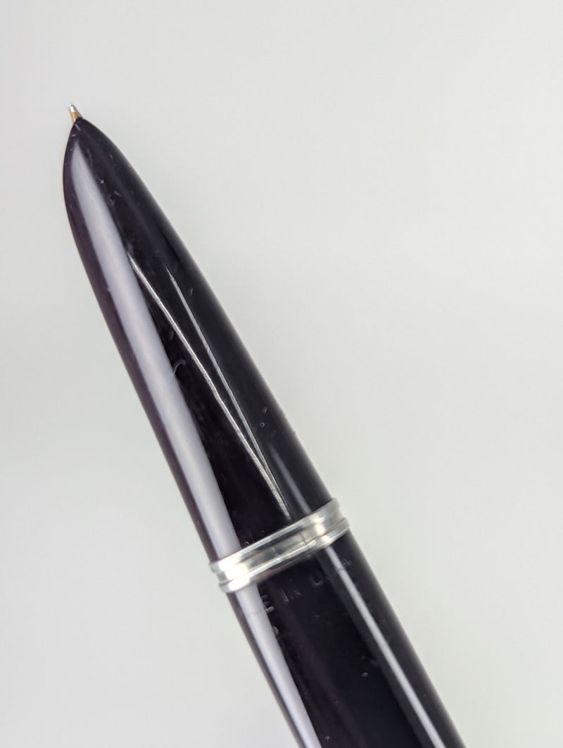 *Consignment* Parker 51 Plum w/ Silver Fountain Pen