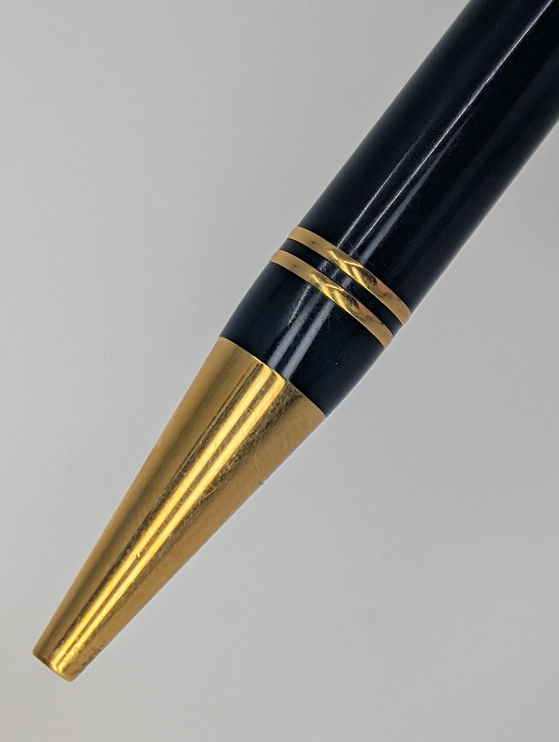 *Consignment* Parker Duofold Black Lacquer w/ Gold Trim Ballpoint Pen