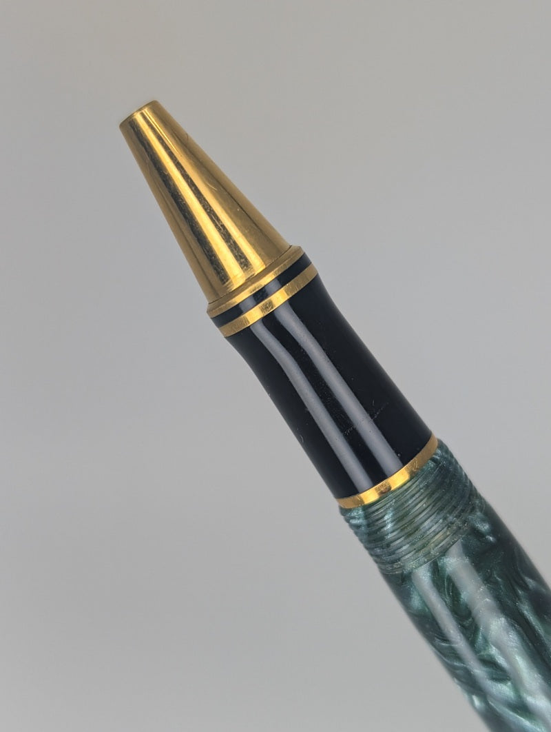*Consignment* Parker Duofold Green Marble Rollerball Pen