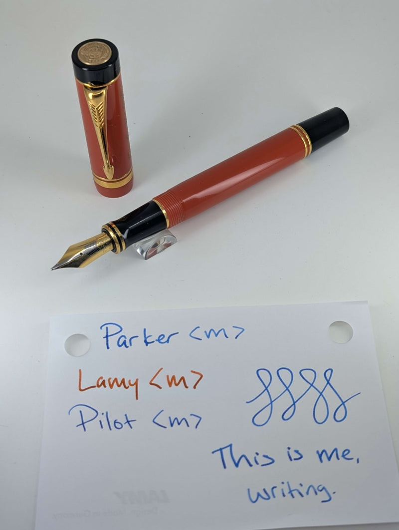 *Consignment* Parker Duofold "The WWII Commemorative Pen" Fountain Pen 18k Gold Medium Nib