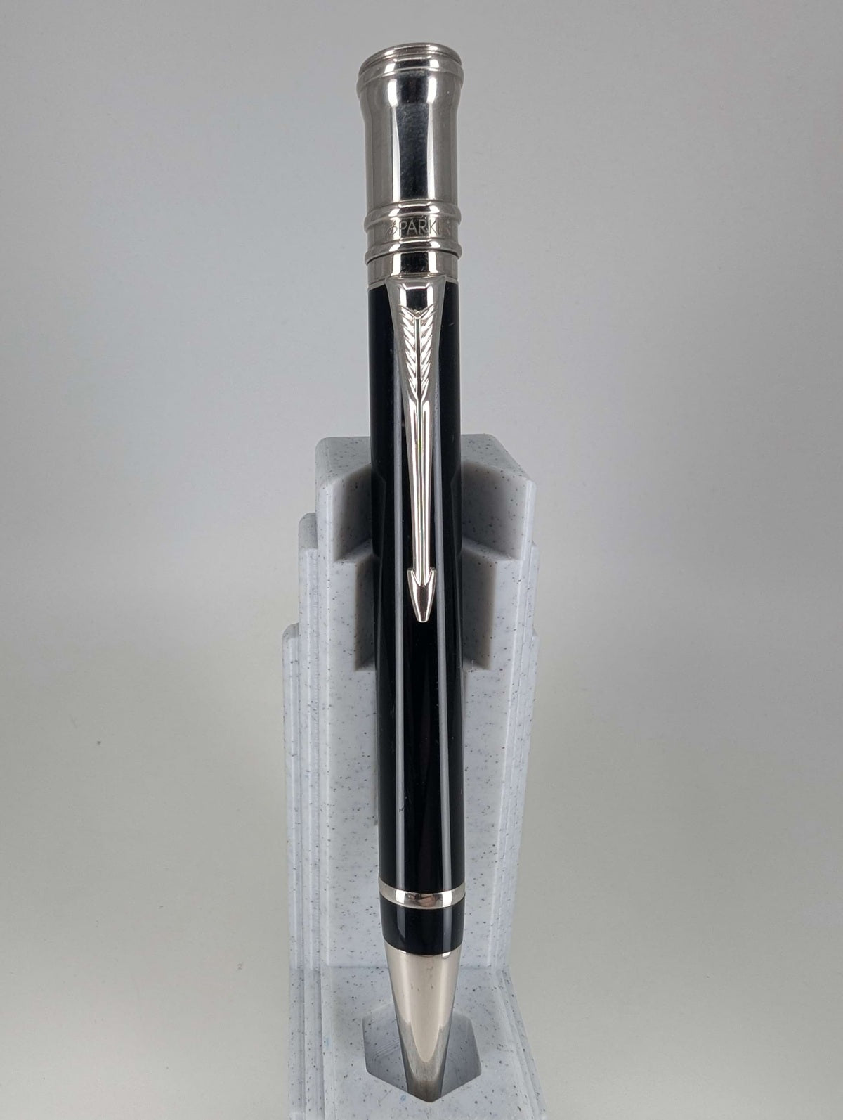 *Consignment* Parker UK Duofold Black / Silver Ballpoint Pen