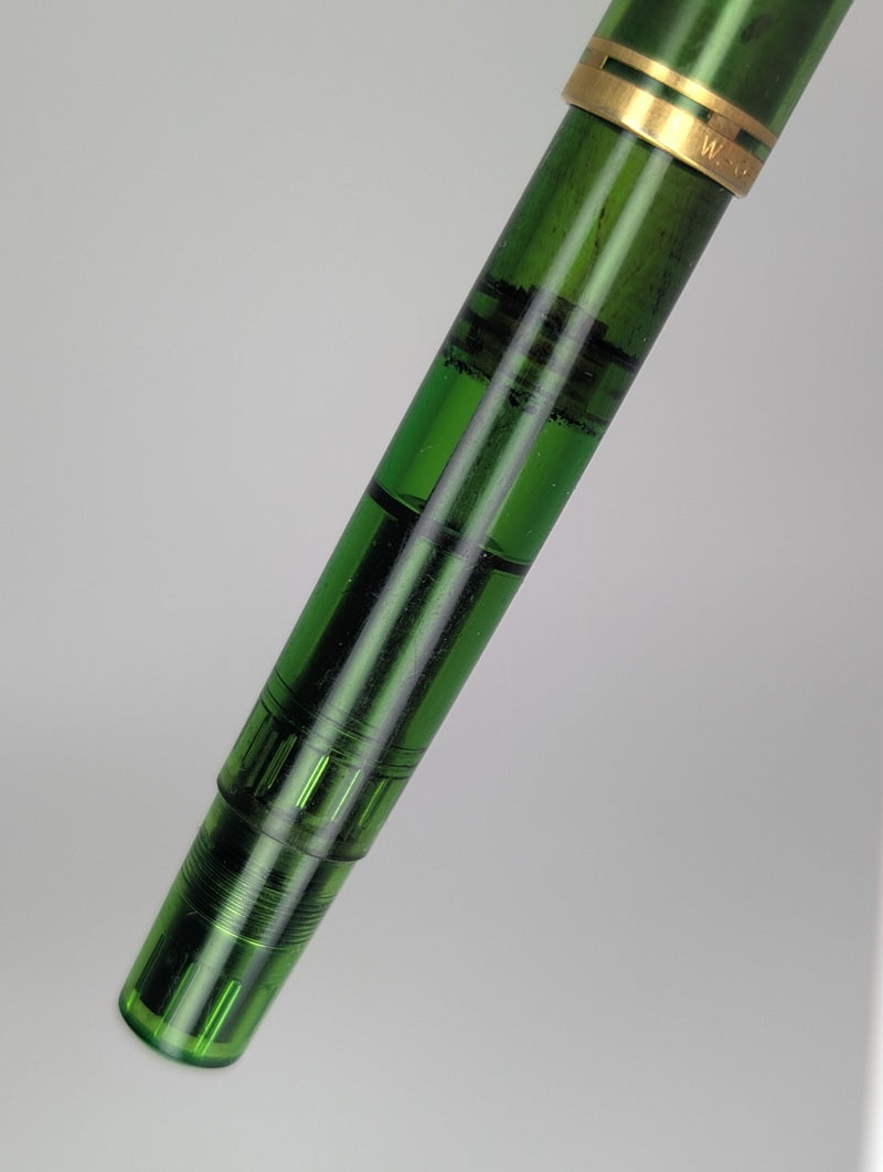 *Consignment* Vintage Pelikan M200 W. Germany Green Demonstrator Fountain Pen Steel Fine Nib