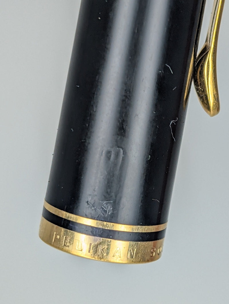*Consignment* Pelikan R200 Blue Striped Rollerball Pen