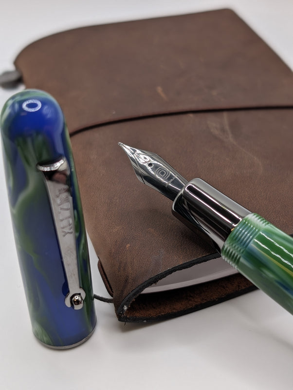 Penlux Limited Edition "The Green Earth" Delgado Fountain Pen