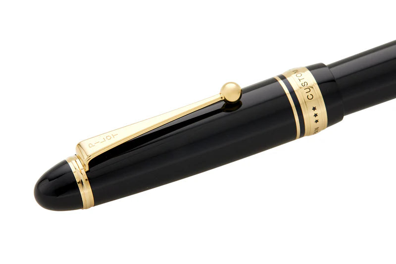 Pilot Custom 743 Black Fountain Pen 14k Gold Soft Fine Medium Nib