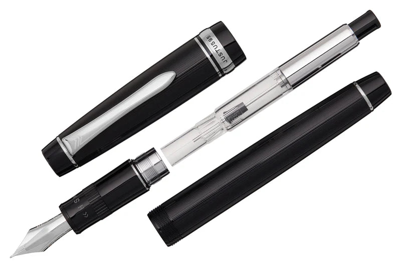 Pilot Justus 95 Black Rhodium Adjustable Fountain Pen