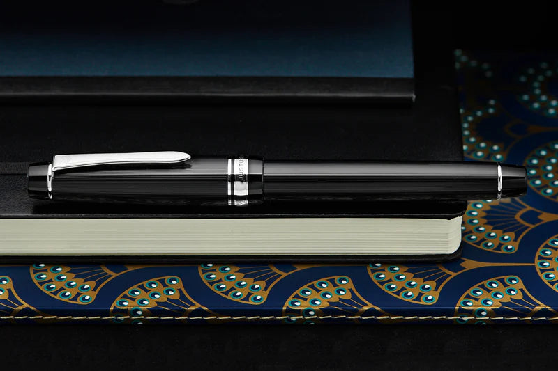Pilot Justus 95 Black Rhodium Adjustable Fountain Pen