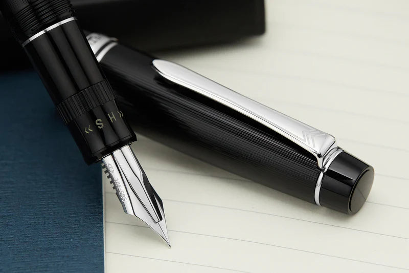 Pilot Justus 95 Black Rhodium Adjustable Fountain Pen