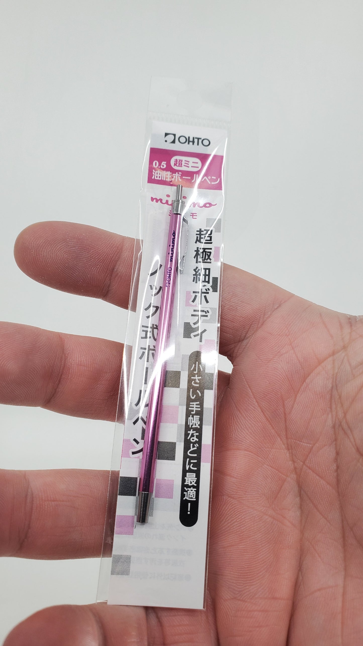 OHTO Minimo Pink 0.5mm Ballpoint Pen