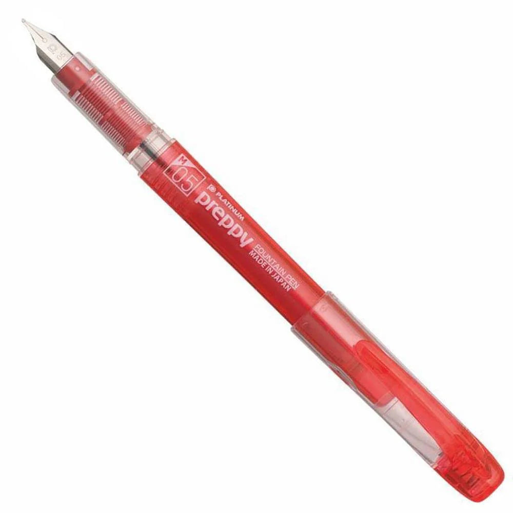 Platinum Preppy Red Fountain Pen Medium Nib