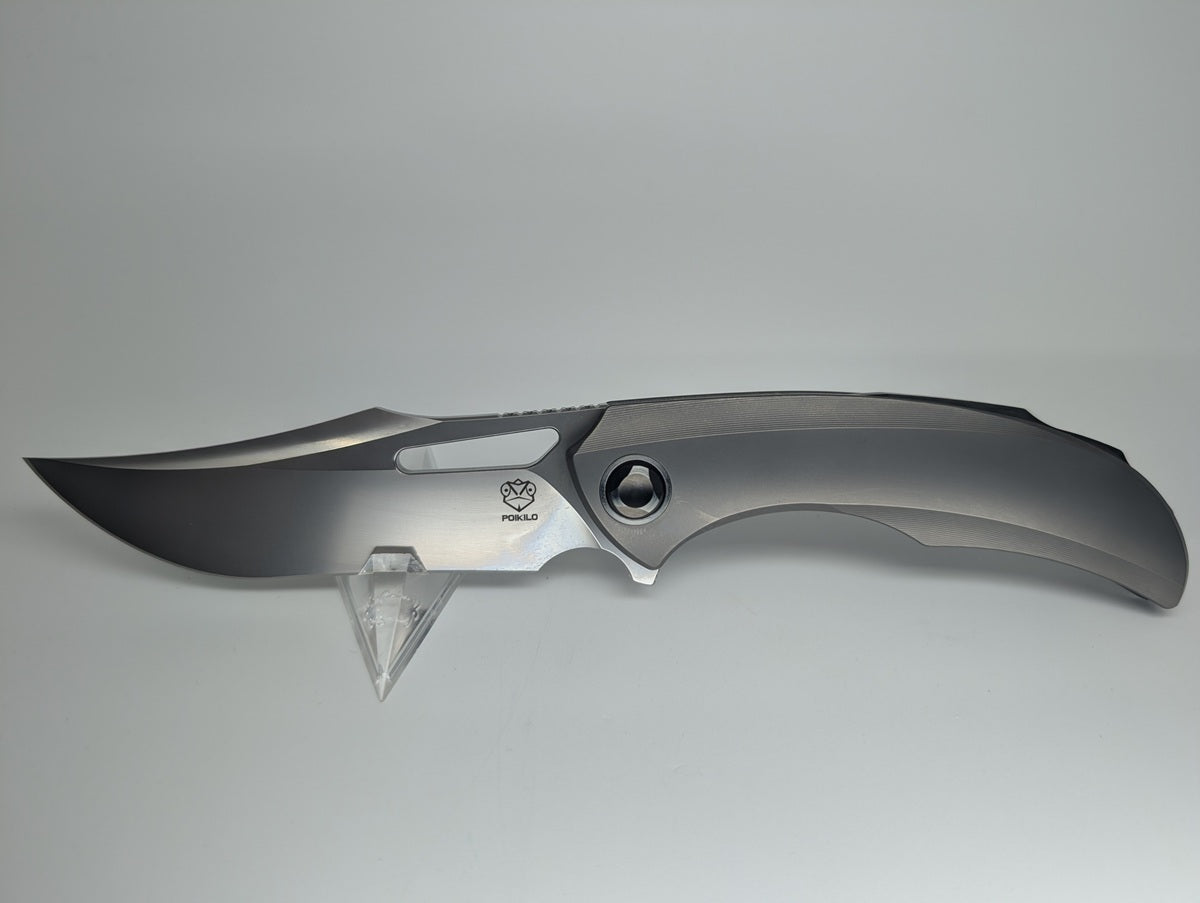 Poikilo Armadillo Pearlescent Stonewash Folding Knife