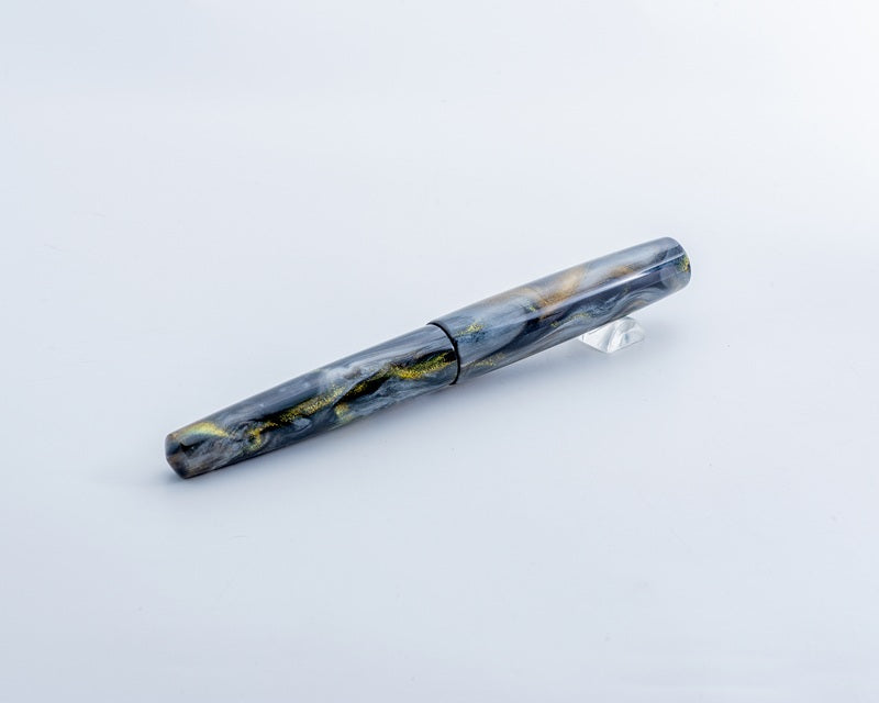 Rhys' Pieces Portly Piece Custom Fountain Pen - "Nib Wolf's Ether Ore"