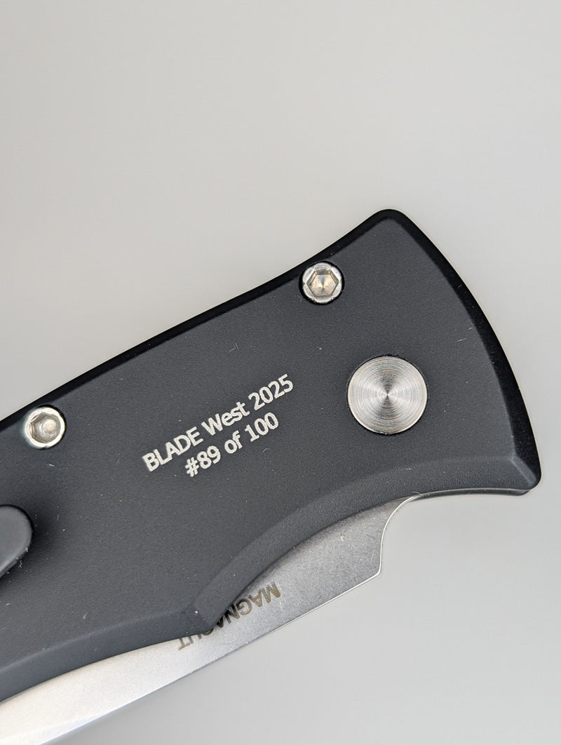 Protech Duke 2 Pearl Button Magnacut Auto Folding Knife Blade Show West 2025