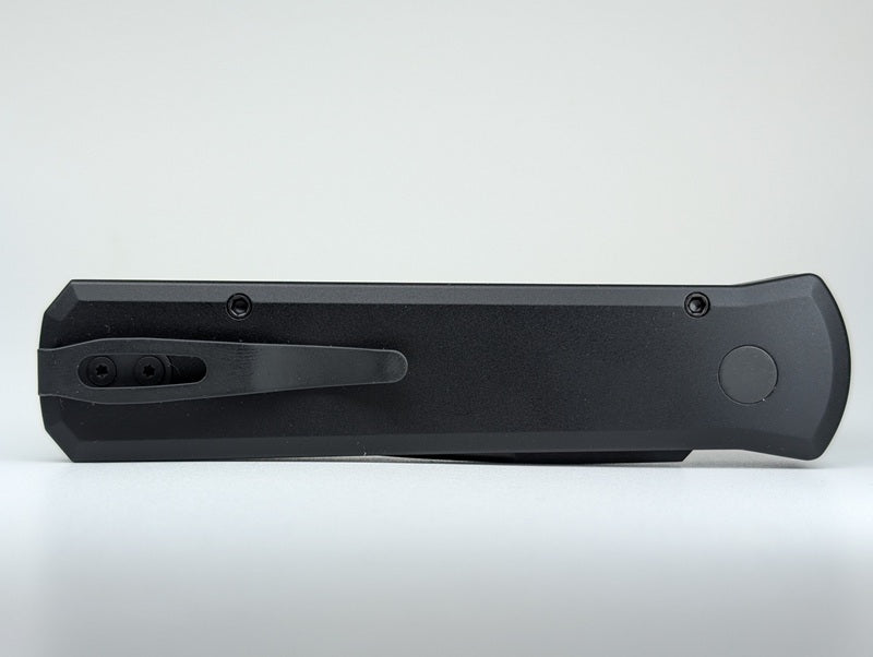 Protech Godson Violet Marble Carbon Fiber Inlay DLC Satin 20CV Blade Auto Folding Knife