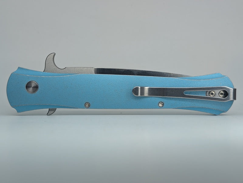 *Consignment* Protech Large Don Rough Turquoise Auto Folding Knife