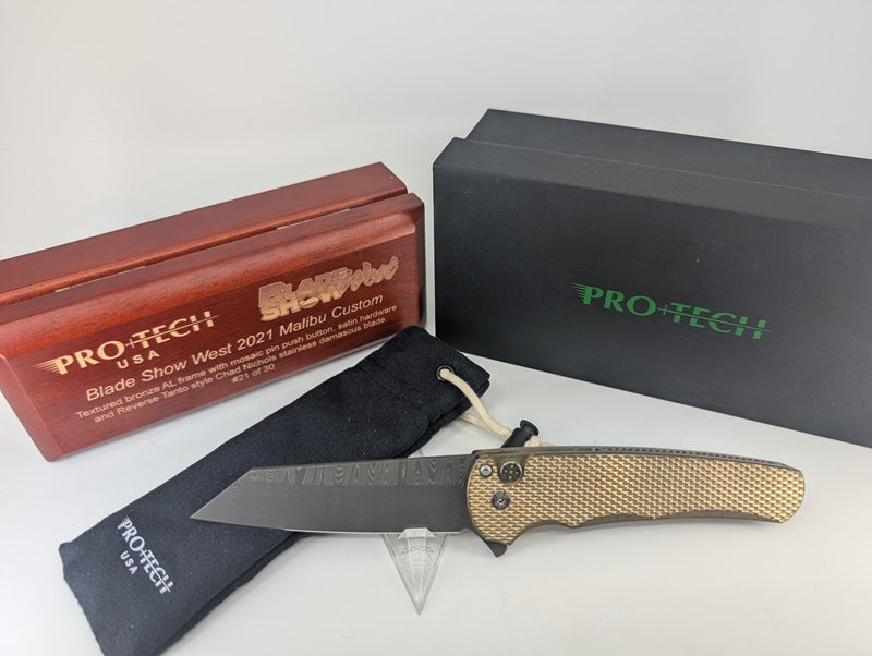 *Consignment* Protech Blade West 2021 Malibu Custom Buttonlock Folding Knife #21 of 30