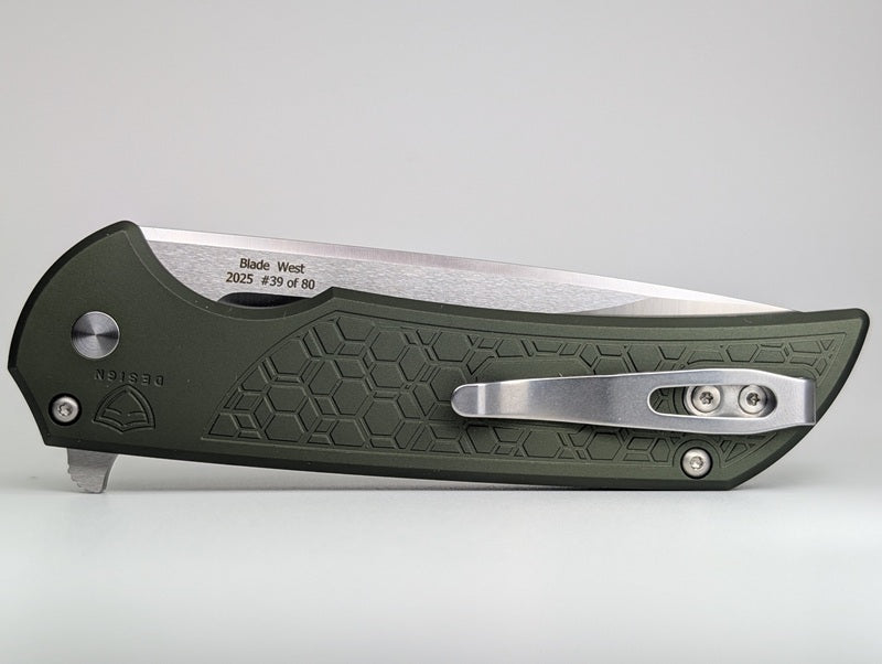 Protech Mordax Green Magnacut Pearl Buttonlock Folding Knife 39 of 80 Blade Show West 2025
