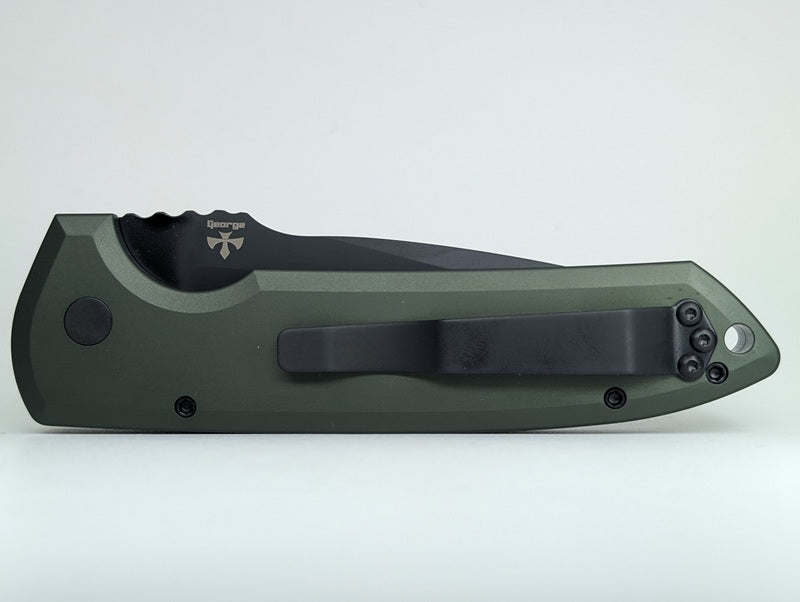 Protech Rockeye Green DLC Magnacut Auto Folding Knife