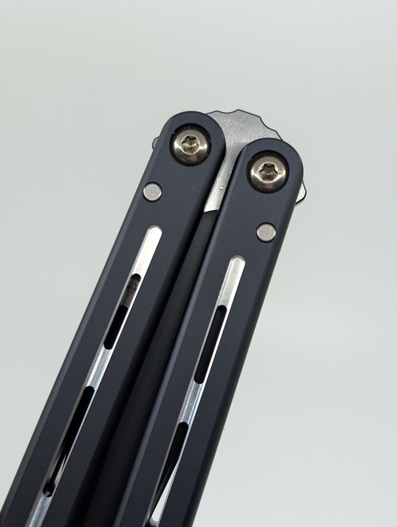 *Consignment* Protech x Squid Industries Fly Father 2 Black Live Blade Balisong