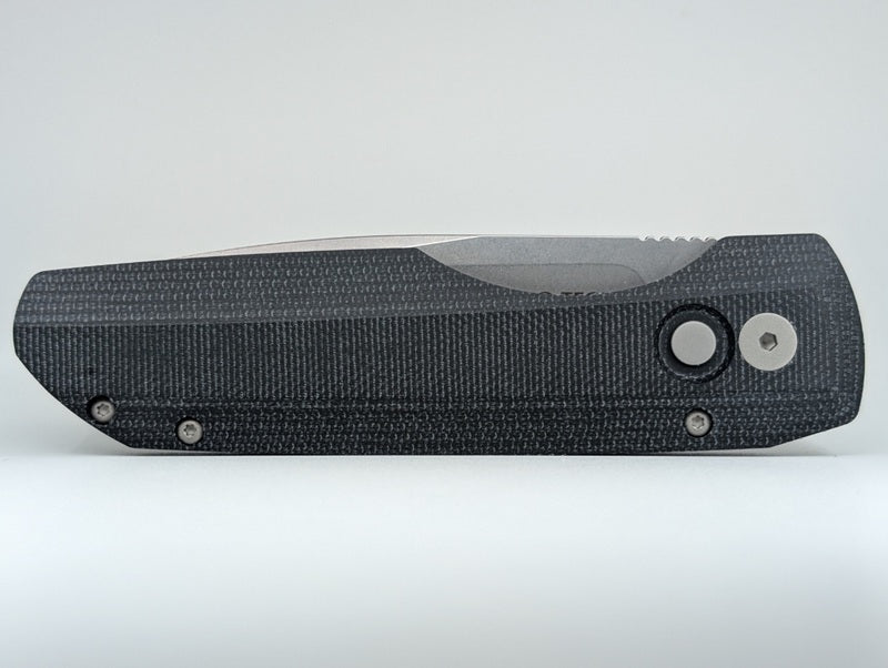 *Consignment* Protech x Vero Synapse Black Micarta / Aluminum / Stonewash Magnacut Auto Folding Knife