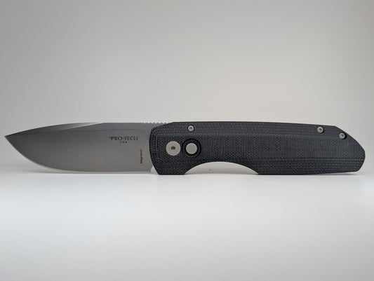 *Consignment* Protech x Vero Synapse Black Micarta / Aluminum / Stonewash Magnacut Auto Folding Knife