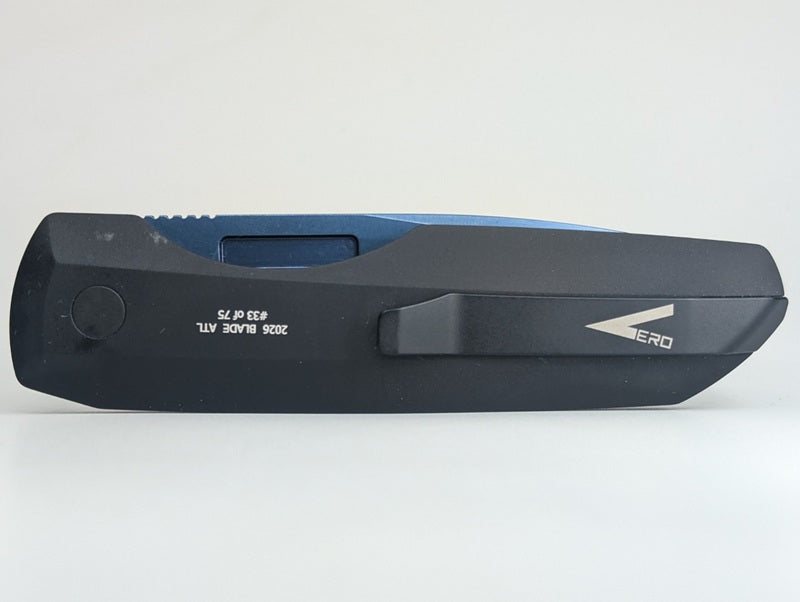 Protech x Vero Micarta Sapphire Blue PVD Magnacut Auto Folding Knife