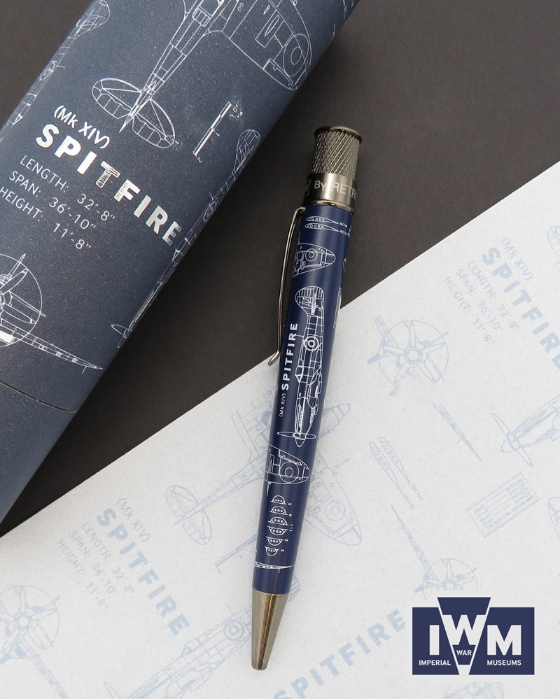 Retro 51 Tornado Imperial War Museums Spitfire Blueprint Rollerball Pen