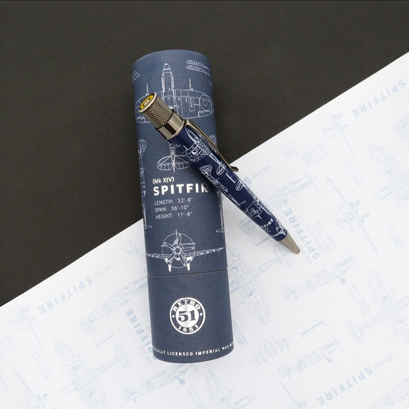 Retro 51 Tornado Imperial War Museums Spitfire Blueprint Rollerball Pen