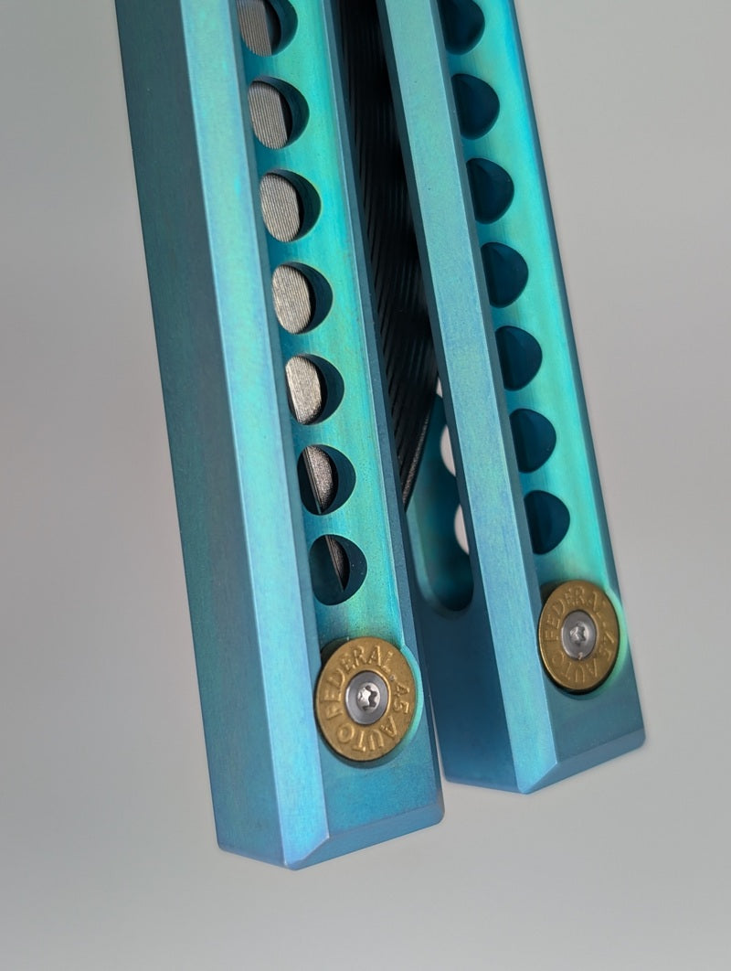 *Consignment* Revenge of the Blades Arsenal Teal Live Blade Balisong