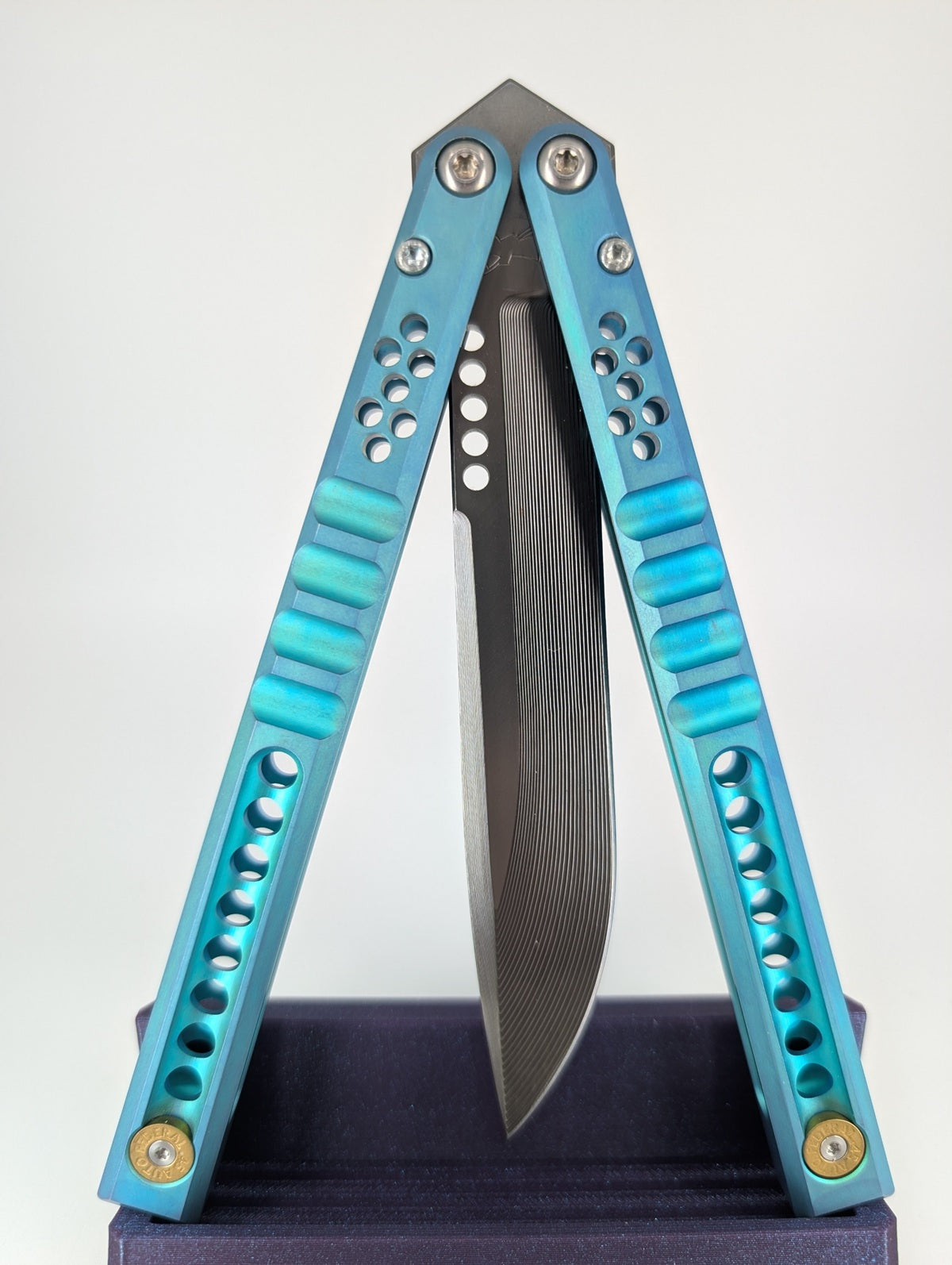 *Consignment* Revenge of the Blades Arsenal Teal Live Blade Balisong