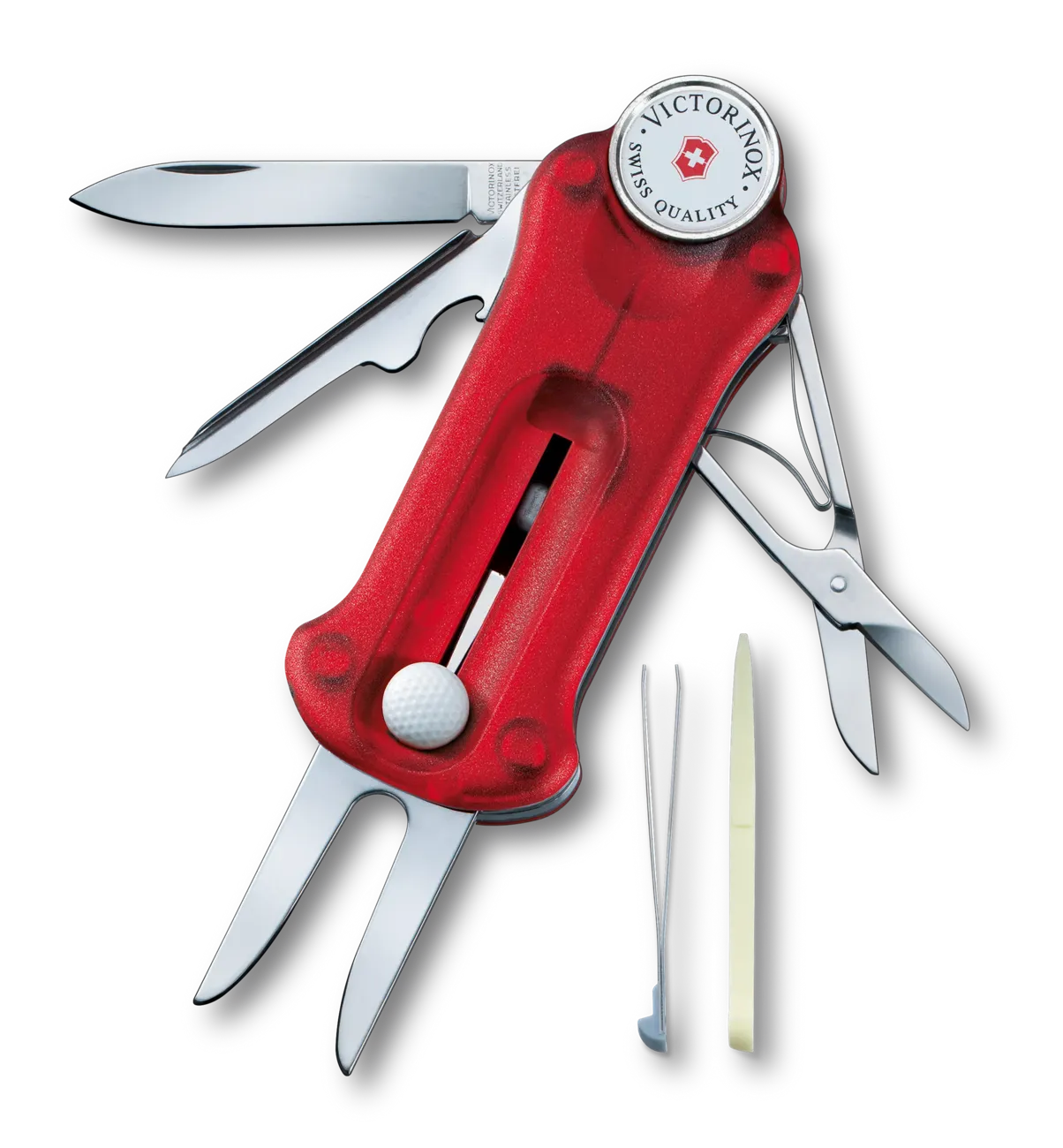 Victorinox Golf Tool in Transparent Red