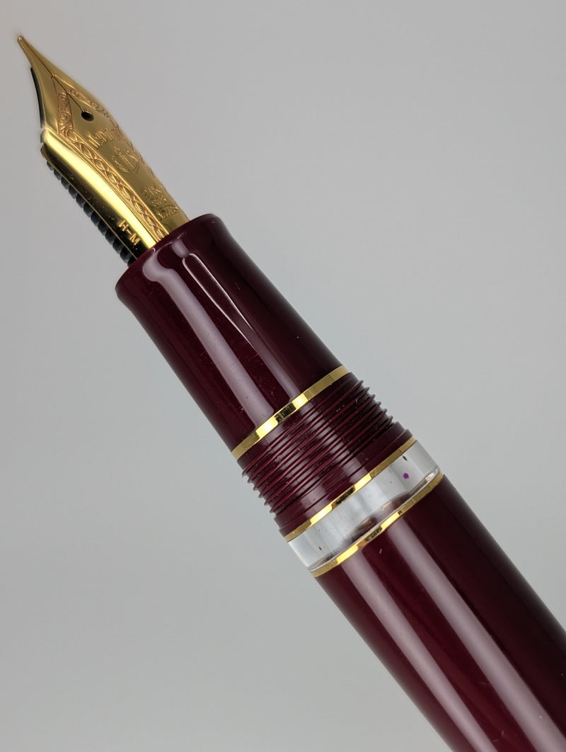 *Consignment* Sailor 1911L Realo Maroon/Gold Fountain Pen 21k Gold Medium Nib