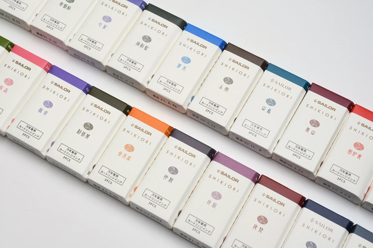 Sailor Shikiori Sansui Collection Ink Cartridge 3pk